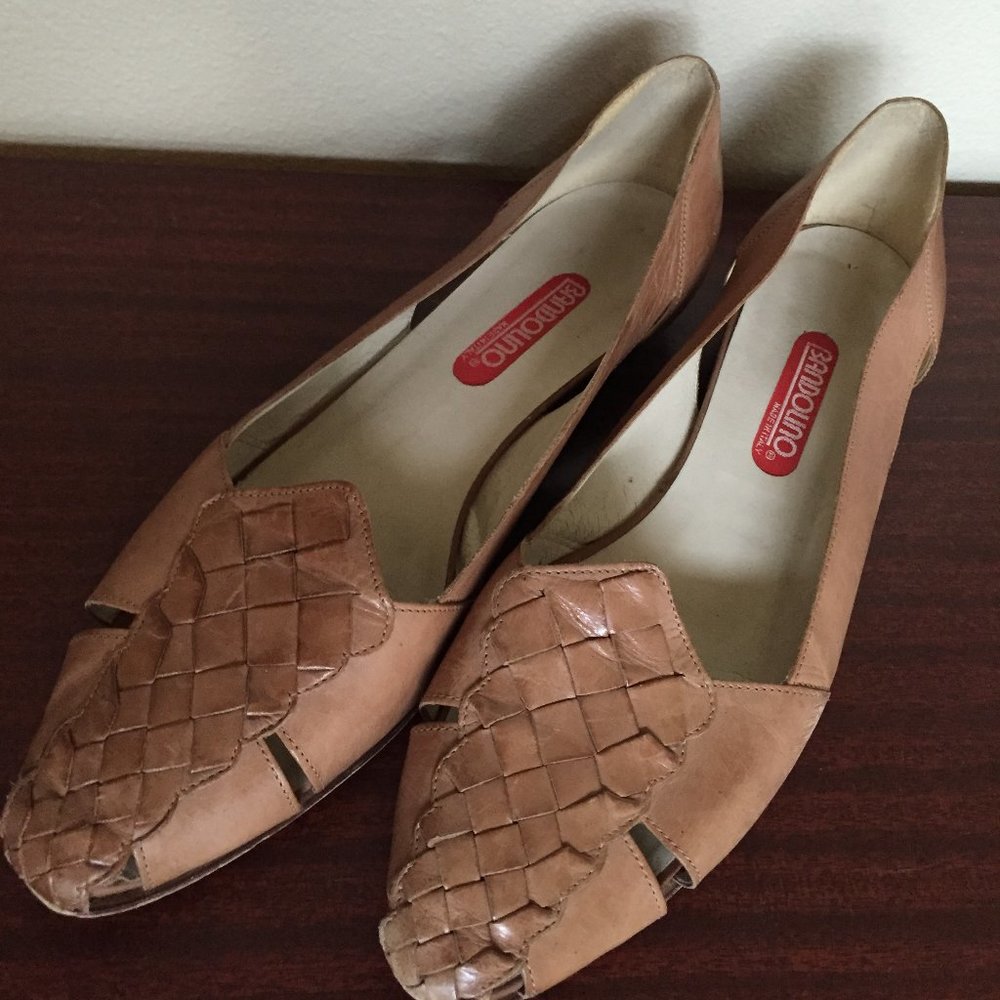 Vintage Bandolino Shoe Braided Leather Slip On